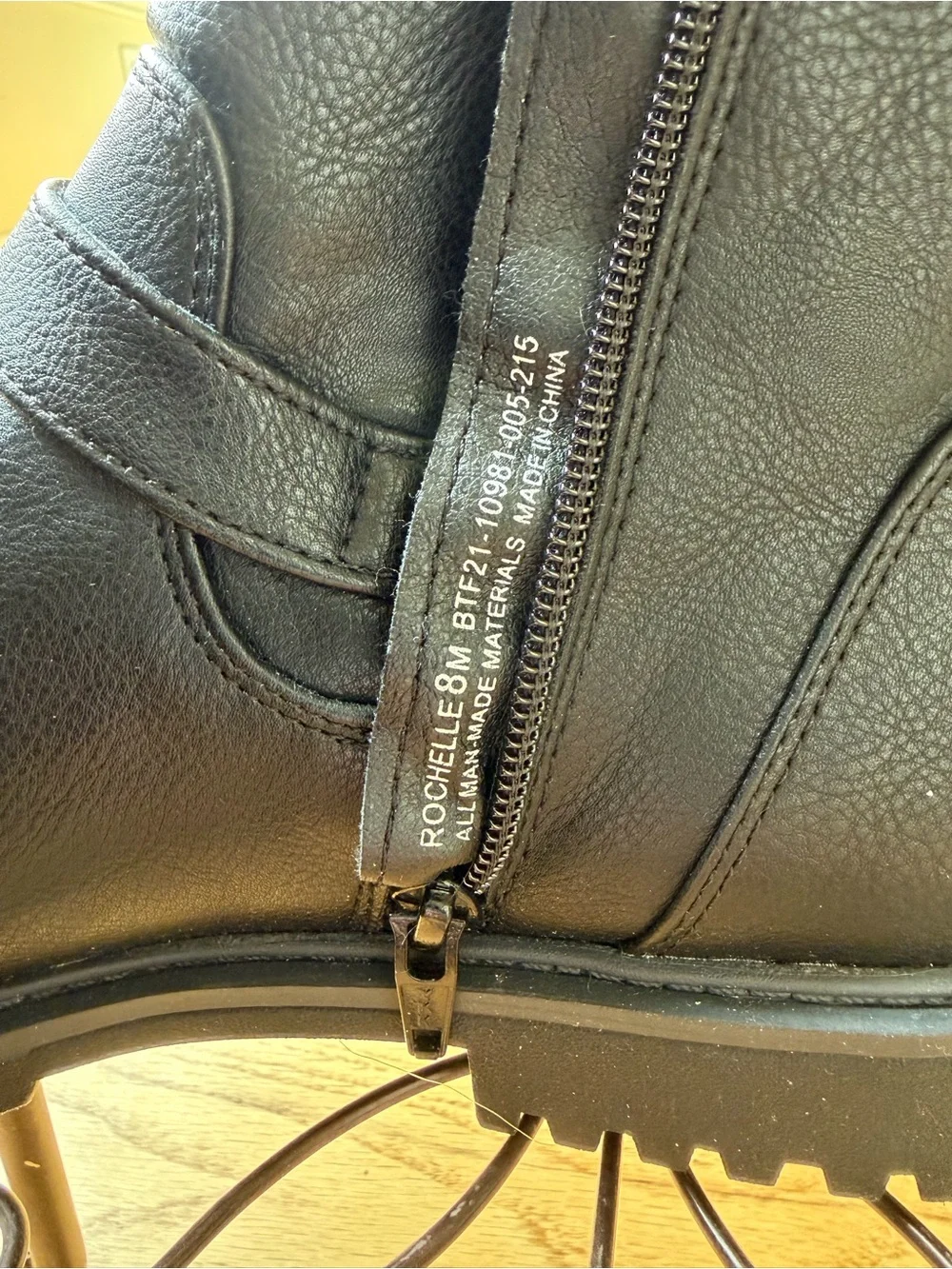 BareTraps Women's Black Ankle Boots with Buckle Strap sz 8 New